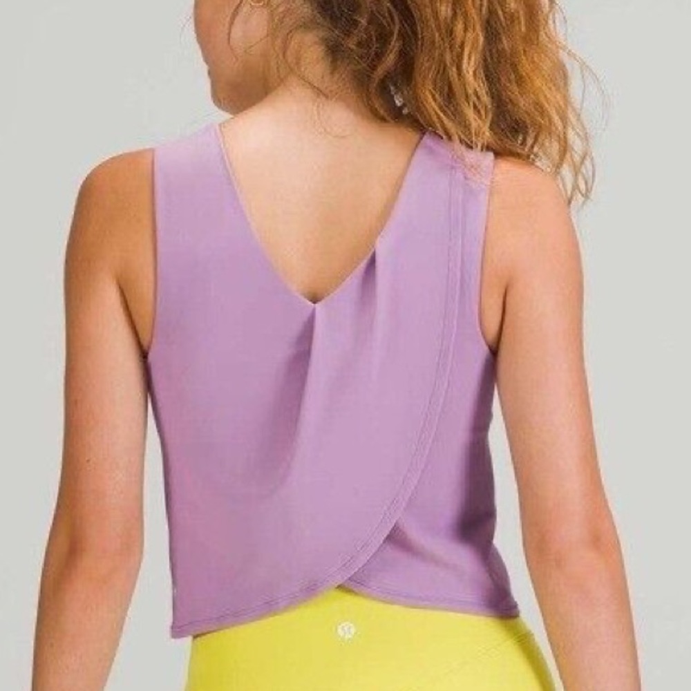 Lululemon Nulu twist back tank, crossover back